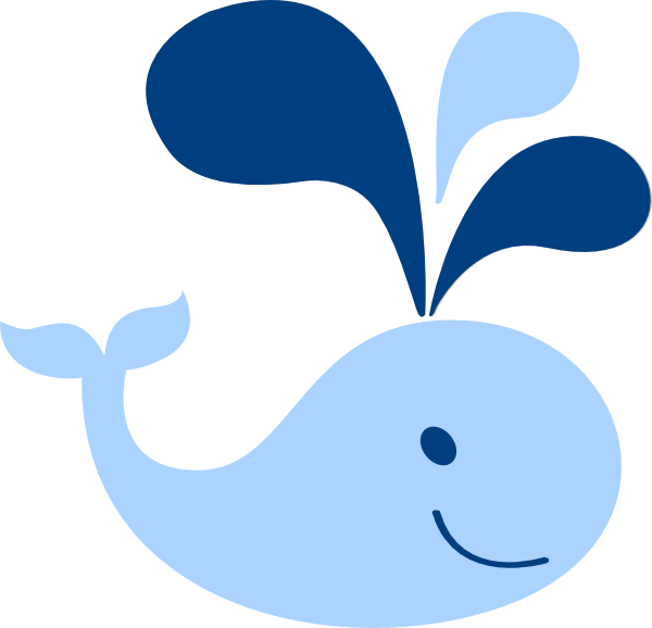 Whale Baby Shower Clipart