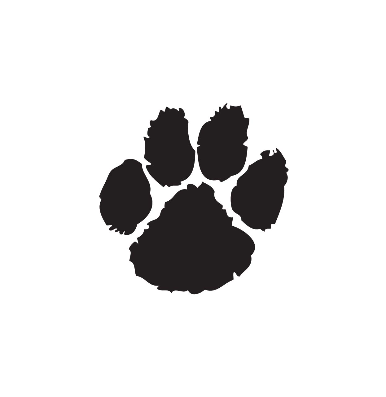 Paws print clipart