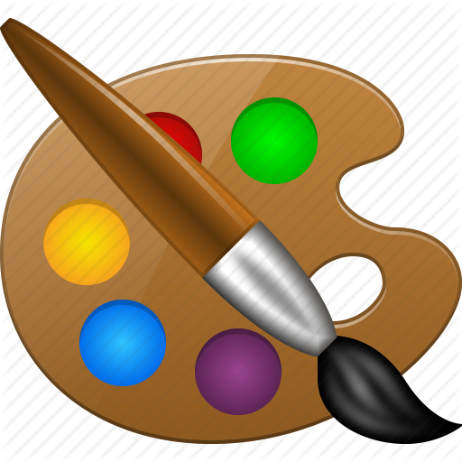 Color palette, draw, layout, paint tools, paintbrush, painter ...