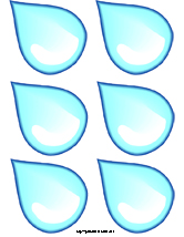 Best Photos of Free Printable Raindrop Pattern - Cartoon Raindrop ...