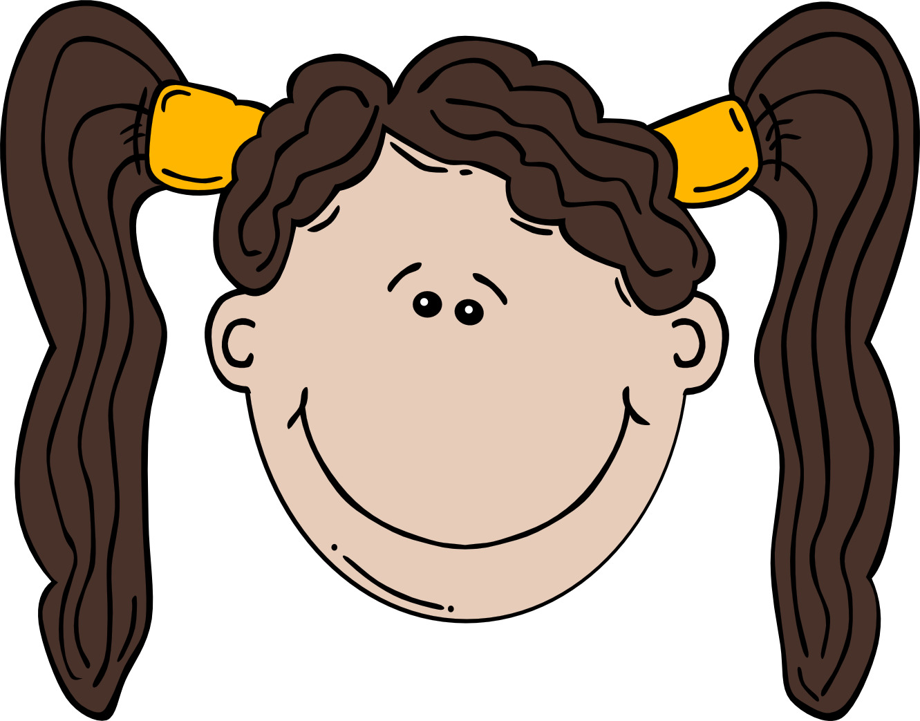 Nerdy Goofy Girl Clipart