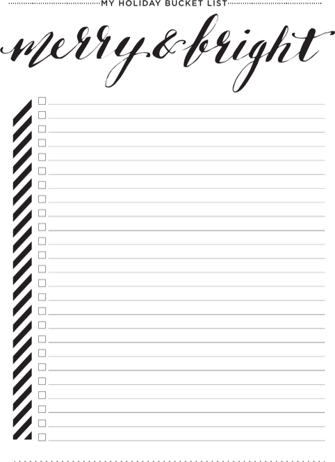 Bucket List Templates for Excel, PDF and Word