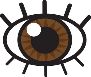 Brown eyes clip art