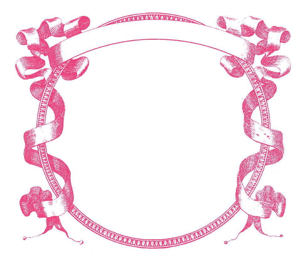Pink Flower Border Clipart