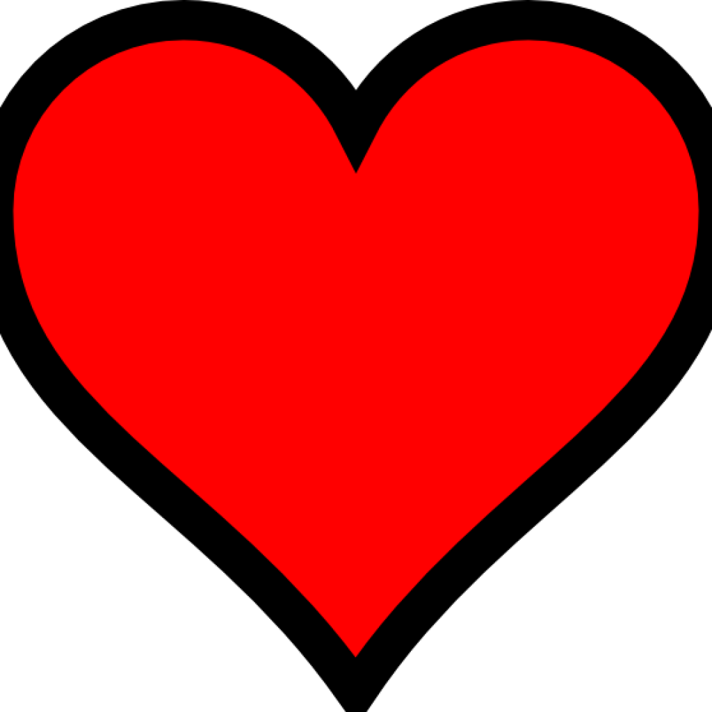 Small red heart clipart