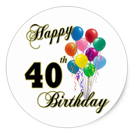 40th Birthday Woman Clipart