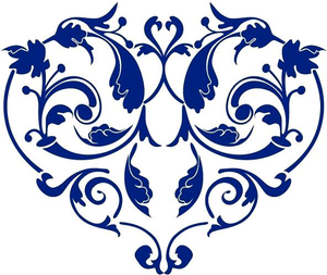 Navy heart clipart