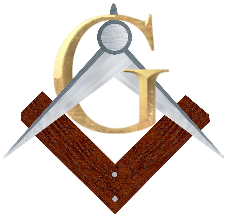 Masonic Square Compass With G W S Small | Free Images ...