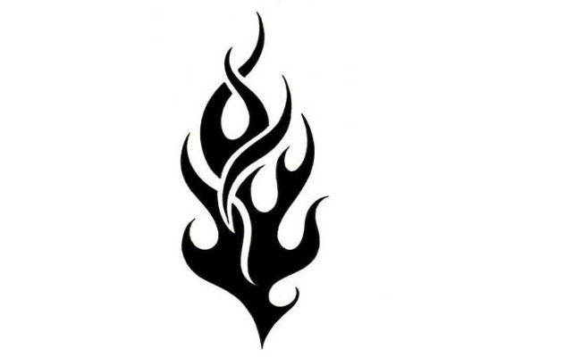 30+ Flame Tattoo Design Stencils