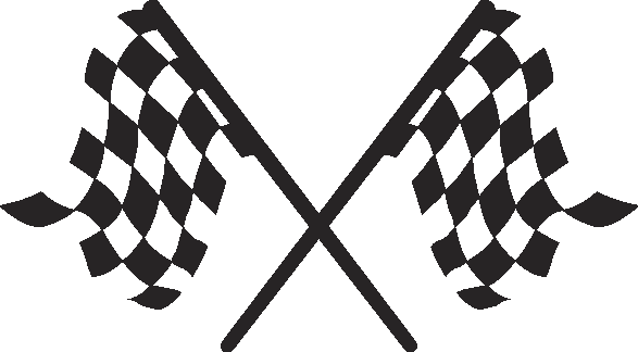 Checkered flags crossed cross clipart - ClipartFox