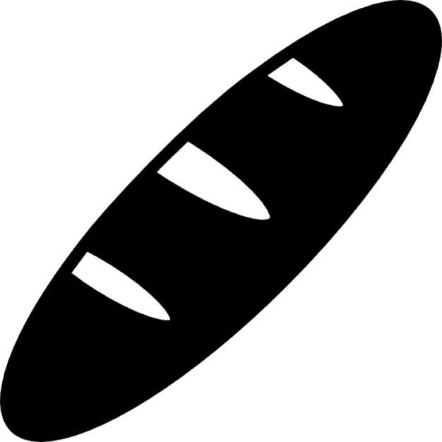 Bread black, IOS 7 interface symbol Icons | Free Download