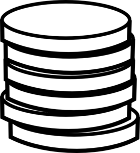 Coin stack clipart
