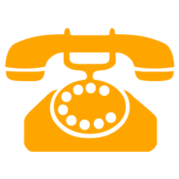 Orange phone 47 icon - Free orange phone icons