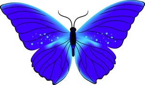 Purple Butterfly Clip Art