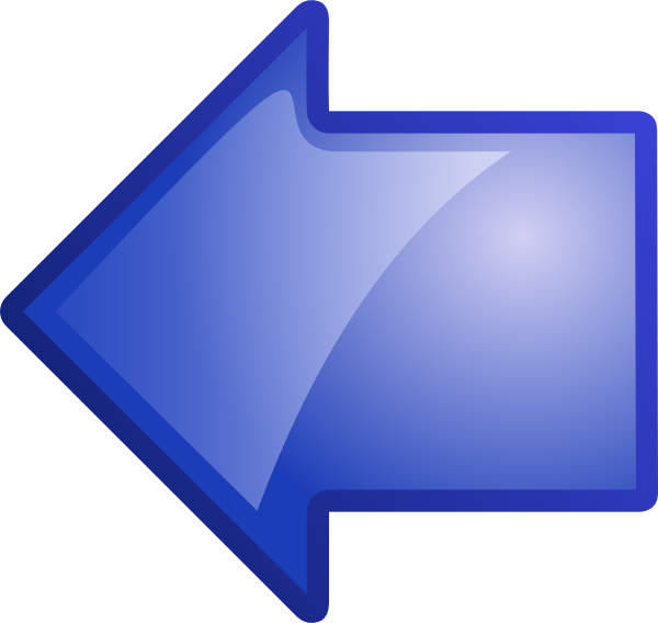 Arrow Blue Left clip art Free Vector