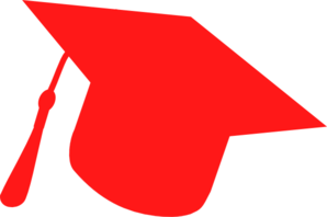 graduation-hat-silhouette-red- ...