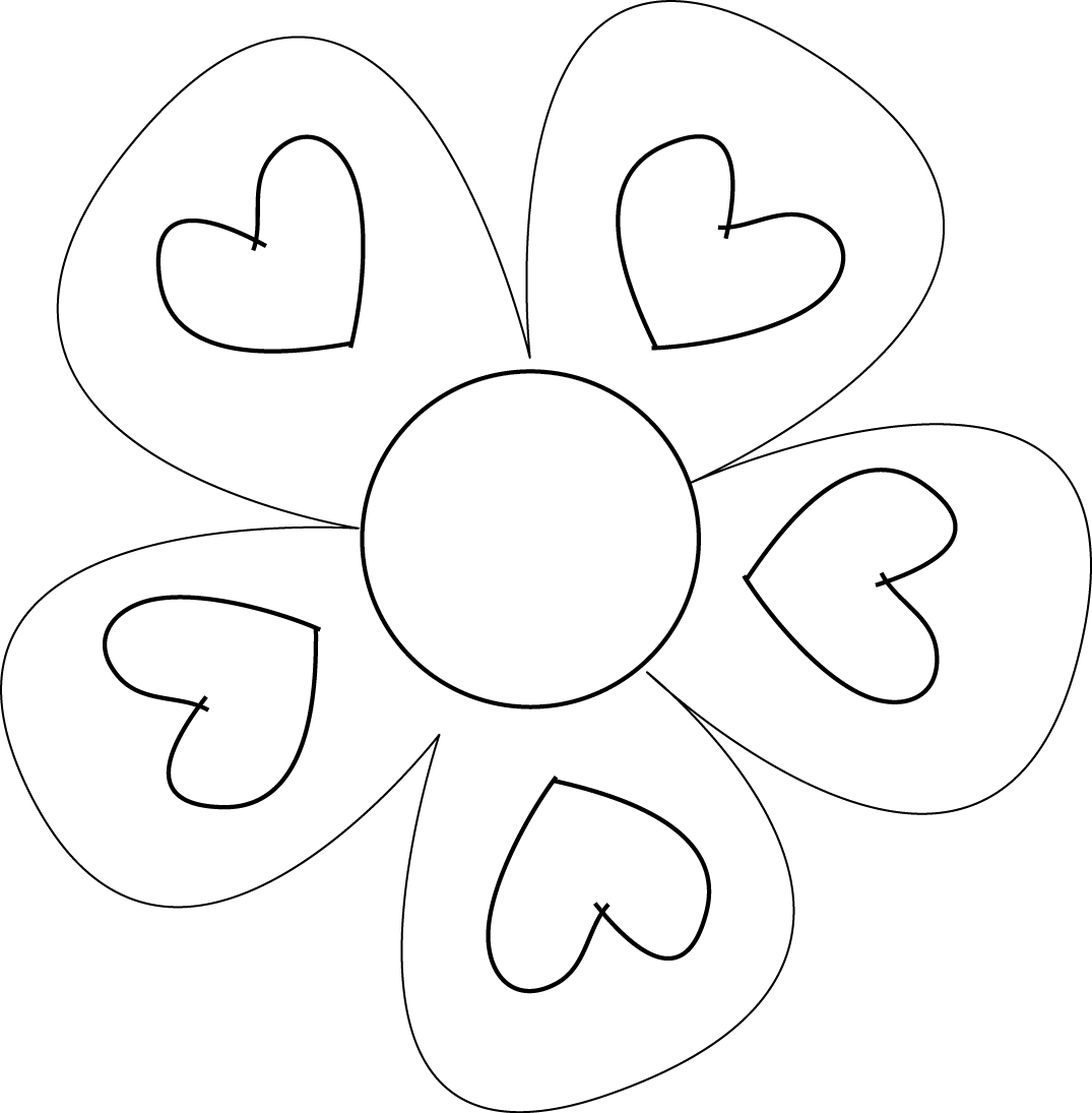Blank Flower Template