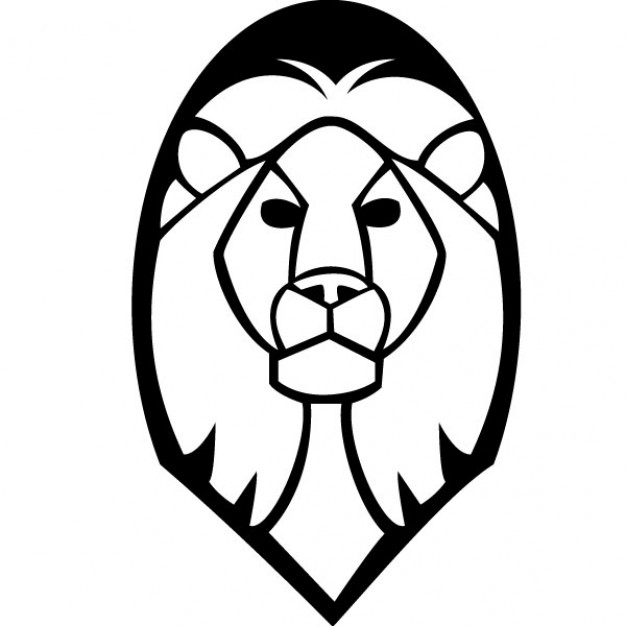 Lion head vector clip art | Download free Vector