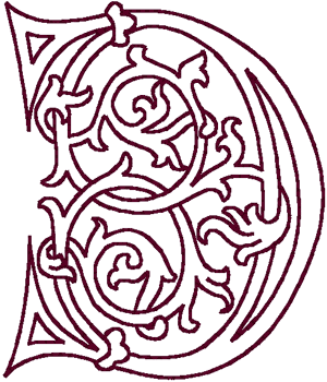 German Caps Decorative Alphabet