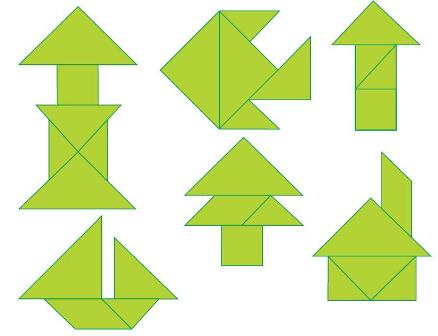 Fracciones en contexto de medida - Tangram