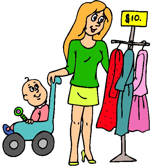 clip art of shopping