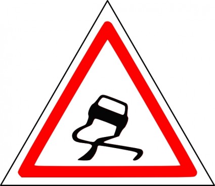 Slippery Road clip art Vector clip art - Free vector for free download