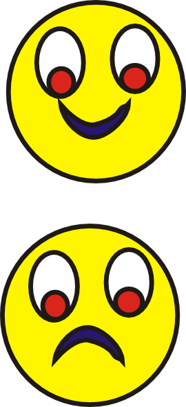 Happy Sad Images clip art - vector clip art online, royalty free ...