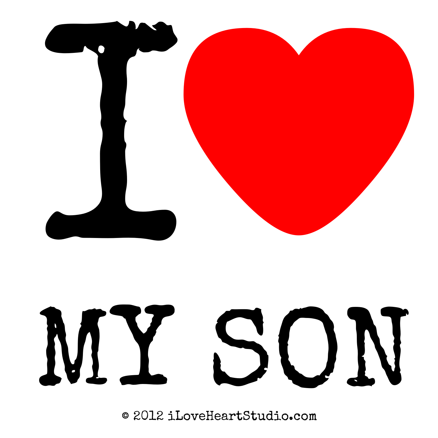 I Love My Son Clipart