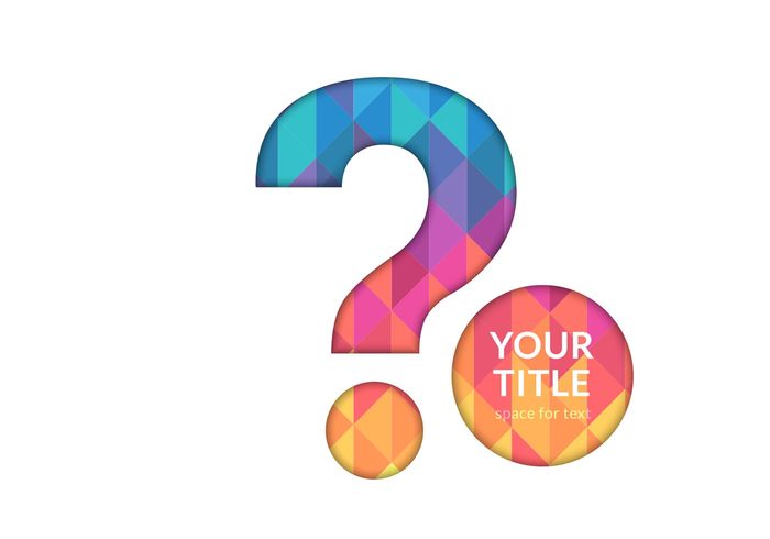 Free Question Mark Cutout Vector Background - Download Free Vector ...