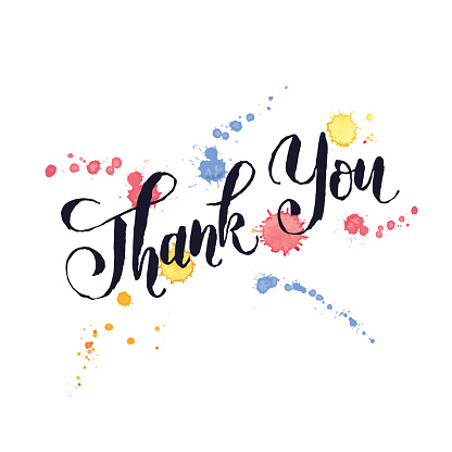 Cartoon Of Thank You Word Art Clip Art, Vector Images ...