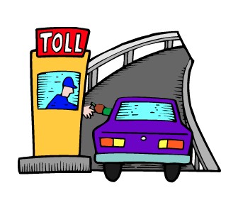 Toll road clipart