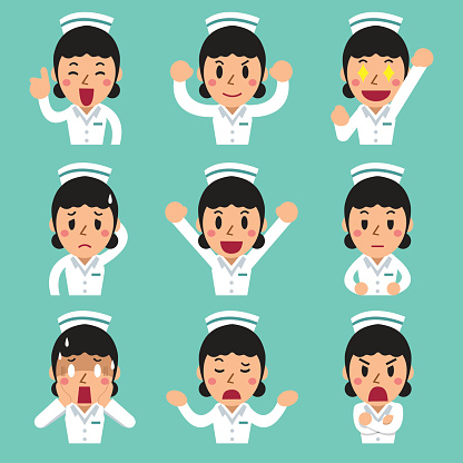 Cartoon Of A Funny Nurse Clip Art, Vector Images & Illustrations ...