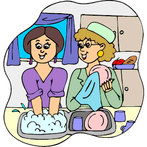 Washing Dishes Clipart