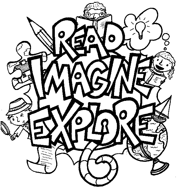 Kids Reading Clipart Black And White - Free ...