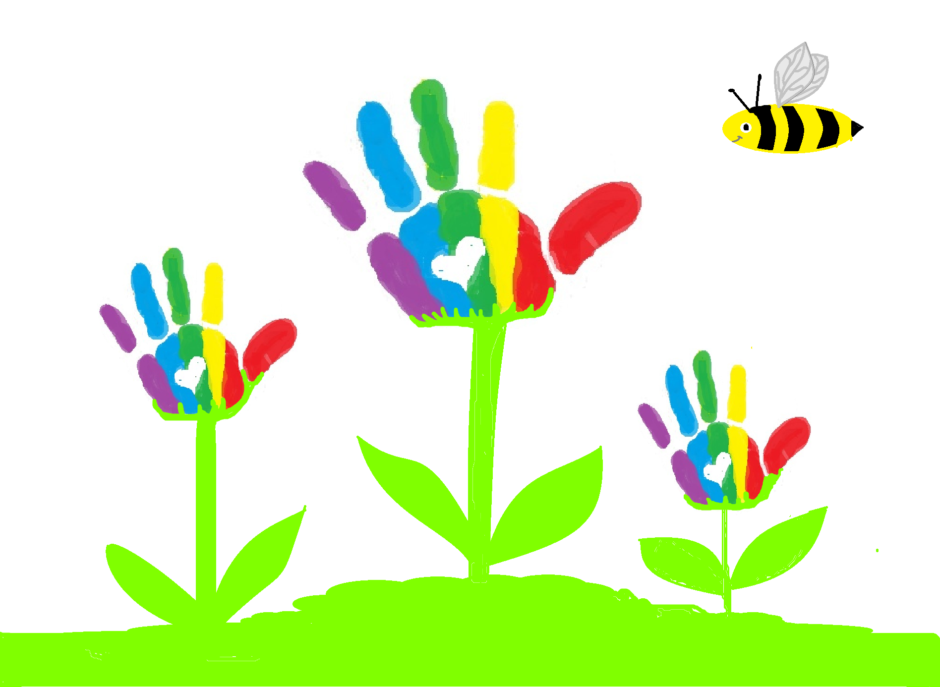 Handprint cliparts