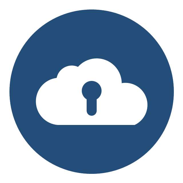 Cloud round icons - Vector stencils library | Cloud clipart ...