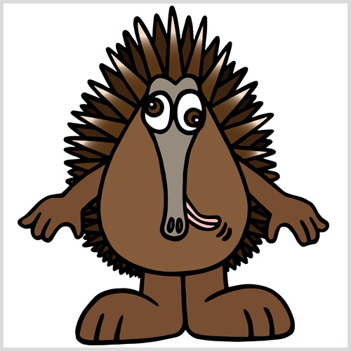 echidna cartoon Gallery