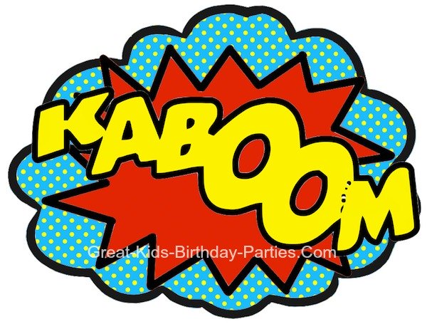 Superhero Words - Clipartion.com