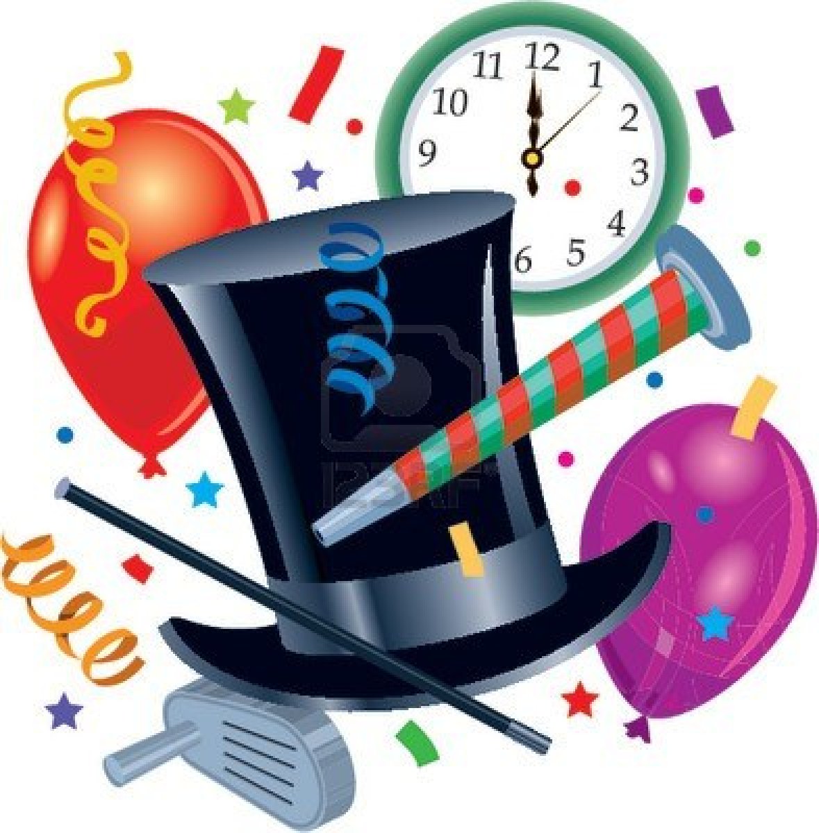 Free New Years Eve Clip Art - Tumundografico
