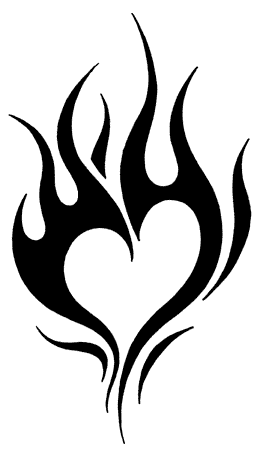Black And White Heart Tattoo - ClipArt Best