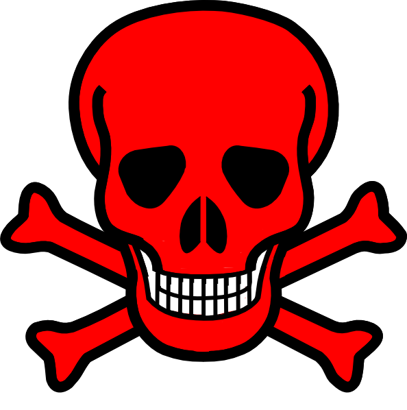 Red Skull clip art - vector clip art online, royalty free & public ...