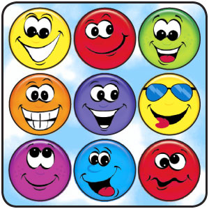 Smiles & Stars stickers for scrapbooking and stickers for kids!