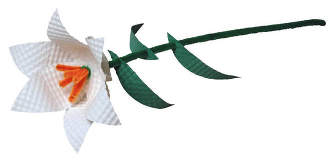 Easter Lily Petal Template Clipart - Free to use Clip Art Resource
