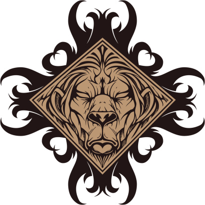 Scary Lion Drawing Clip Art, Vector Images & Illustrations