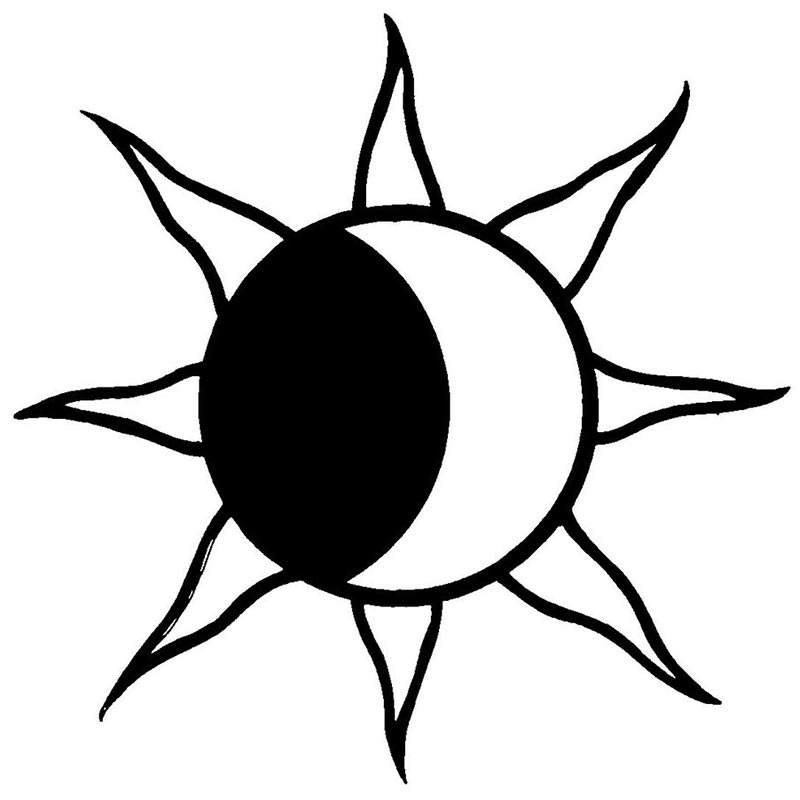 Sunrise clipart black and white graphics collections - dbclipart.com