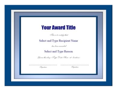 Award Borders Template Pictures