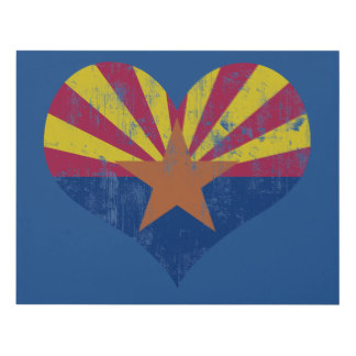Arizona Flag Art & Framed Artwork | Zazzle