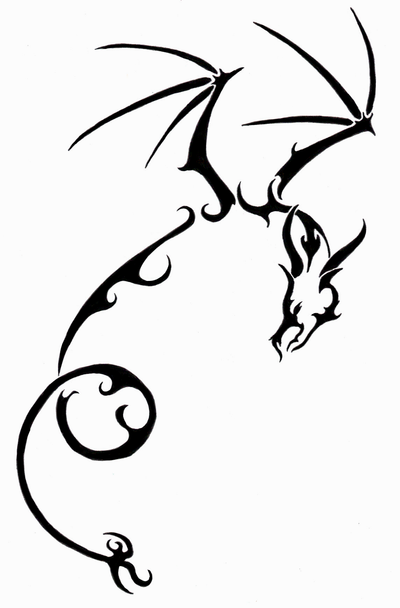 Simple Angel Tattoo