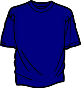 Blue T-shirt clip art - vector clip art online, royalty free ...