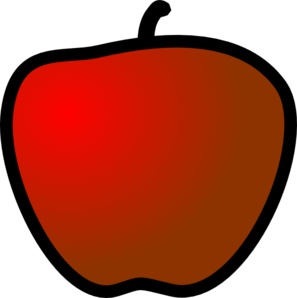 Red Apple clip art - vector clip art online, royalty free & public ...